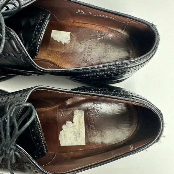 Allen Edmonds 8.5 D Concord Men\'s Oxford Wingtip Dress Shoes Black Classic main image 8